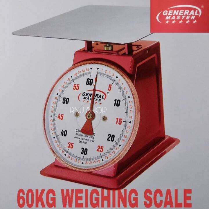 60KG Weighing Scale Dial Spring Scale Table Mechanical Scale Timbangan