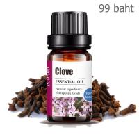 Aliztar 100% Pure Clove Essential Oil 10 มิล น้ำมันหอมระเหยกานพลูแท้ สำหรับอโรมาเทอราพี เตาอโรมา เครื่องพ่นไอน้ำ ผสมน้ำมันนวดผิว ทำเทียนหอม ทำสเปรย์