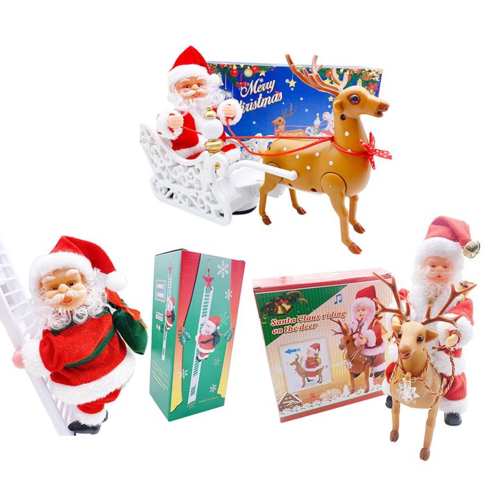 carcool-ของขวัญคริสต์มาสซานตาคลอสของเล่นคริสต์มาสห้างสรรพสินค้าตกแต่งของขวัญเด็กของเล่นเด็กไฟฟ้า