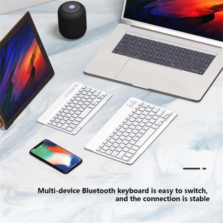 710นิ้ว-backlit-bluetooth-compatible-keyboard-สำหรับศัพท์มือถือ-แท็บเล็ตคอมพิวเตอร์เจ็ดสี-luminous-magnetic-keyboard