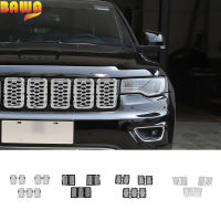 BAWA Center Grille ตกแต่งสำหรับ Jeep Grand Cherokee 2014-2016รถด้านหน้าใส่ Honeycomb ตาข่าย Grille อุปกรณ์เสริม