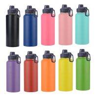 【CC】▨♤✶  18oz 32oz 40oz  Wall Hydroes Bottle with Lid Insulated Flask for 2L