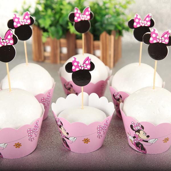 cw-12pcs-wrappers-toppers-minnie-colored-paper-kids-birthday-decorations-supplies