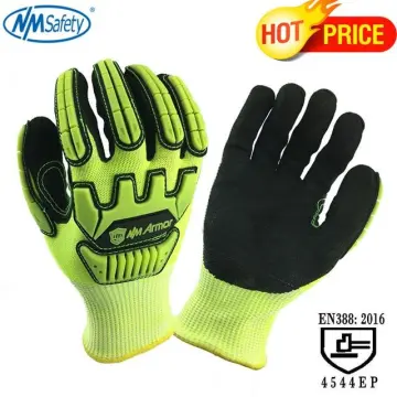 NMSafety Anti Vibration Safety Work Glove Shock Resistant Glove Anti Impact  Mechanics Protective Work Gloves