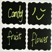 【YD】 Stationery Chalkboard Labels Vinyl Blackboard Stickers Reusable Adhesive 1 with Chalk Wedding Favour Glass