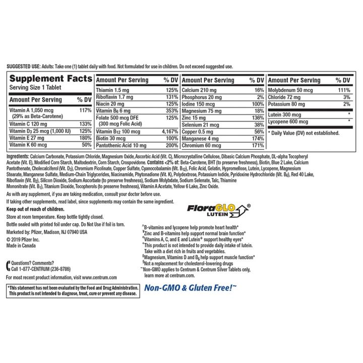 เซนทรัม-silver-men-50-multivitamin-mutimineral-100-tablets-centrum-วิตามินและแร่ธาตุรวม-สำหรับผู้ชายวัย-50-ปีขึ้นไป