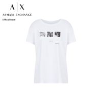 AX Armani Exchange เสื้อยืดผู้หญิง รุ่น AX 6LYT56 YJG3Z1000 - สีขาว