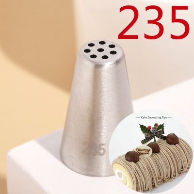 【CC】◎ﺴ  BCMJHWT  235 Multi-Open Nozzle Icing Piping Nozzles Cup Decorating Mouth Mont Blans