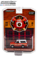 Greenlight 1/64 Fire &amp; Rescue Series 4 1996 Ford Bronco - City Of New York Official Fire Department 67030-E