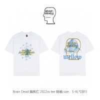 เสื้อยืดแขนสั้น ผ้าฝ้ายแท้ พิมพ์ลาย Brain Dead สําหรับผู้ชาย และผู้หญิง