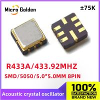 (5 ชิ้น) R433 A 433.92MHZ 433M SMD 5050 อะคูสติกคริสตัลออสซิลเลเตอร์ 8PIN 5.0 * 5.0 มม. รีโมทคอนโทรล เครื่องวัดเสียงคริสตัลออสซิลเลเตอร์