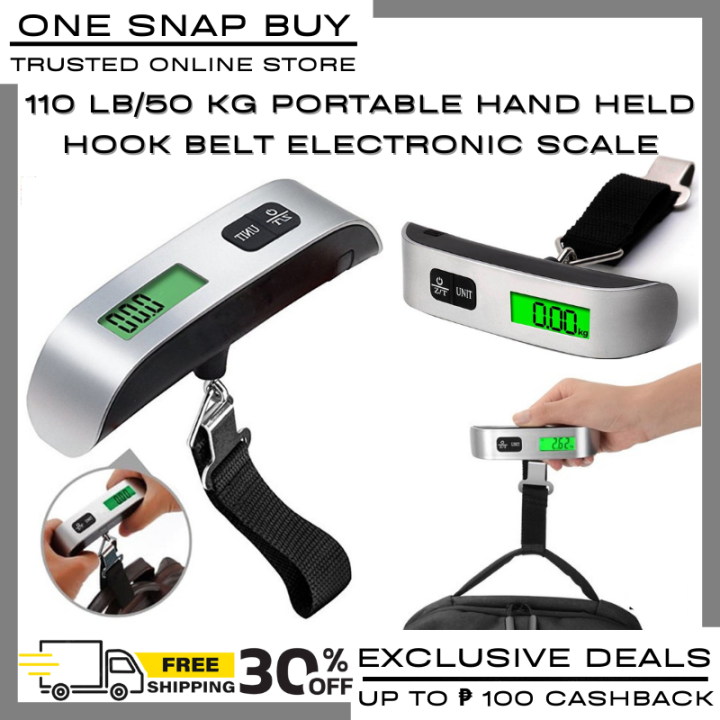 1pc Portable Electronic Luggage Scale, Travel Digital Hook Luggage