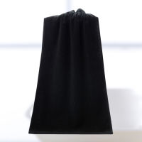 ROSENICE【Hot Sale】 Cotton Black Color Face Towel ผ้าขนหนูอาบน้ำแห้งเร็วผ้าขนหนูซับน้ำนุ่ม 35x75 ซม