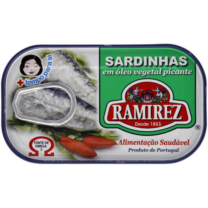 Sardines in Spicy Vegetable Oil Ramirez 125g (PORTUGAL) Lazada PH