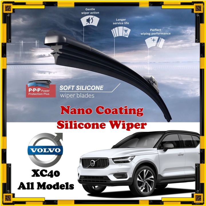 Volvo XC40 Nano Coating Soft Silicone Car Wiper Blades 1 Pair