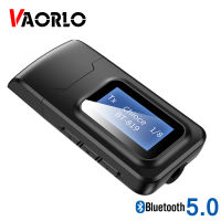 VAORLO จอแสดงผล LCD USB บลูทูธอะแดปเตอร์สำหรับ PC 3.5มิลลิเมตร AUX สเตอริโอ Bluetooh 5.0รับส่งสัญญาณเสียงทีวีรถไร้สาย Dongle