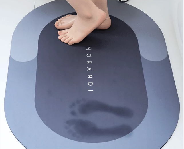 60x39cm anti-slip diatomaceous earth bath mat absorbent non-slip high water  absorption bath mat hotel foot bath mat