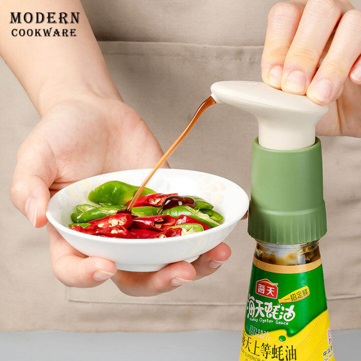 Oyster Sauce Pump Head Oil Chili Tomato Sauce Bottle Mouth Squeezer Soy