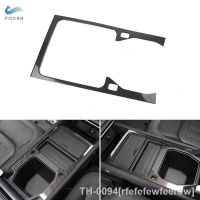 ♕♘ rfefefewfeerew Textura de fibra carbono centro controle braço caixa armazenamento base quadro capa guarnição para land rover defender 110 2020 2021 2022