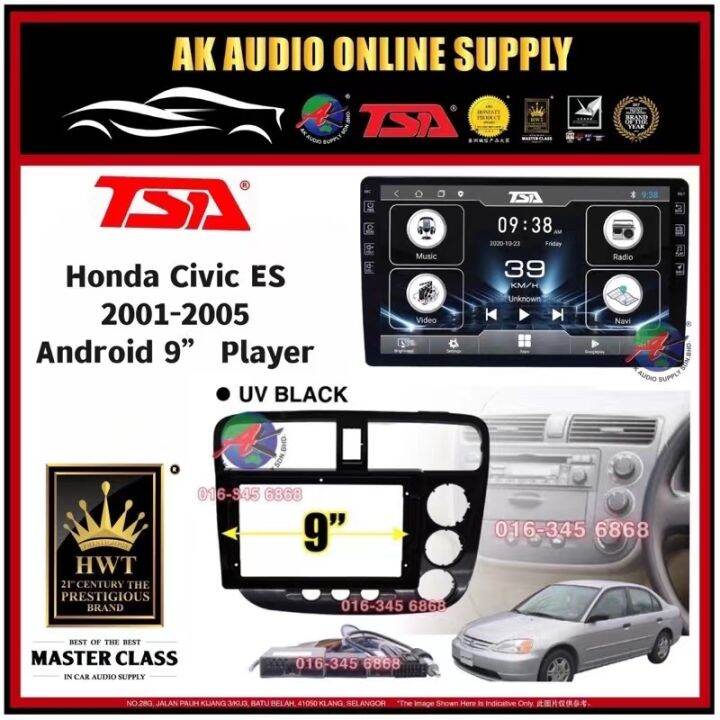 T5 DSP CarPlay TSA Honda Civic ES 2001 - 2005 [ 2Ram +32GB / 4Ram ...