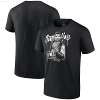 New (สต็อกเพียงพอ) 2023 Mens Black Scott Hall The Kliq T-Shirt nWo T-Shirt คุณภาพสูง size:S-5XL