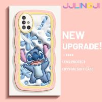 Jlingji เคส M40s ปลอกสำหรับ Samsung กาแลคซี A51 4G A51 5G เคสลายการ์ตูน3D สติทช์ดีไซน์ใหม่กรอบคลื่นสีเคสมือถือกันกระแทกแบบใสนิ่มที่สร้างสรรค์เคสโปร่งใสลายกล้องถ่ายรูปซิลิกาเจลป้องกัน