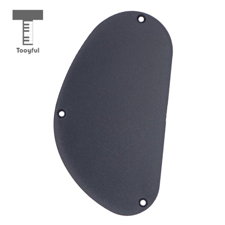 tooyful-sand-grinding-guitar-pickguard-cavity-cover-back-plate-for-guitar-bass-accessory-black-155mm