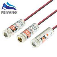 10PCS 650nm 5mW จุดสีแดง / เส้น / ข้ามเลเซอร์โมดูลหัวแก้วเลนส์โฟกัสโฟกัสปรับเลเซอร์ไดโอดหัวอุตสาหกรรมระดับ