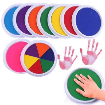 Multi Color Ink Pads,washable Finger Print Ink Pads For Kids, 12/24 Colors  Ink Stamp Pads Diy Printing Mud Kindergarten Finger Pigment Printing