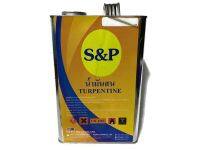 น้ำมันสน คุณภาพดี เอส แอนด์ พี TURPENTINE S&amp;P  ขนาด แกลลอน 2กิโล