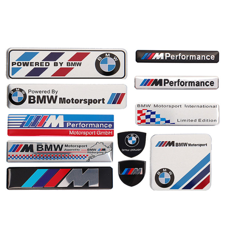 Aluminum Car Body Sticker Decal Auto Rear Trunk Badge Emblem Exterior  Decoration For BMW M M2 M3 M5 M4 M6 M8 X1 X4 X6 X5 E36 E46 E39 E60 E53 E34  F10