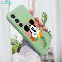 เคสโทรศัพท์ ZeroQiQi สำหรับ Samsung Galaxy S23 S23 5G + 5G S23พิเศษ5G เคสมิกกี้เมาส์ลายการ์ตูนเคสโทรศัพท์เคสป้องกันทนแรงกระแทกกล้องคลุมทั้งหมดปลอกซิลิโคนน้ำทรงสี่เหลี่ยมของแท้