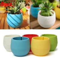 【YF】♣  5pcs Resin Pots Plastic Flowerpot Garden Decoration Eco-friendly Desk Succulents Pot