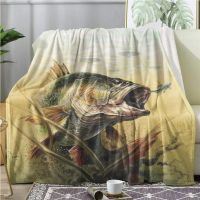 [COD]Go Fishing Blanket,itive Sports Multi Function Blanket - Bed Couch Living Room Bedroom Decor, Lightweight Warm Traveling Camping Flannel Throw Blanket ซื้อทันทีเพิ่มลงในรถเข็น Christmas Gift