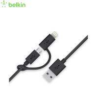 Belkin 3-Feet Micro-USB Cable LightPort Connector Adapter สายชาร์จ 2-in-1พร้อมอะแดปเตอร์หัวต่อ สำหรับ Smart Tablet Phone