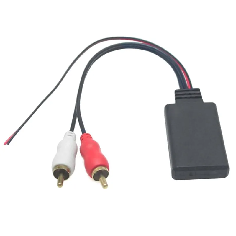 6 Pcs Car Universal Wireless Bluetooth Module Music Adapter Cable with 2  RCA AUX in Music Audio