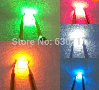 1000PCS/bag 5 Colors SMD 1206 LED Ultra Bright SMD 1206 LED White/ Blue /Red / Jade Green /Yellow Diodes kit high quality Electrical Circuitry Parts