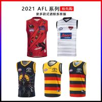 เสื้อผ้าบาสเกตบอลคุณภาพสูง 2021 AFL crow home and away version Essen aboriginal vest football uniforms sleeveless Rugby jersey