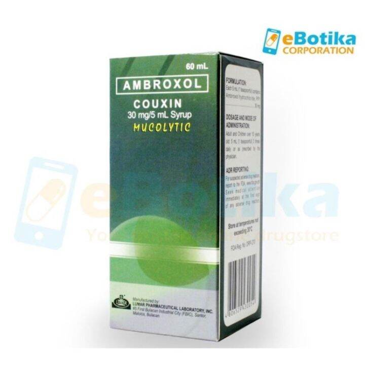 Ambroxol Couxin 30mg 5ml Syrup 60ml For Cough Lazada Ph