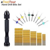 Micro Mini Pin Vise Hand Drill Twist Bit PCB Set Rotary Tool For DIY Craft Carving Resin Polymer Clay Plastic Jewelry Making Drills  Drivers