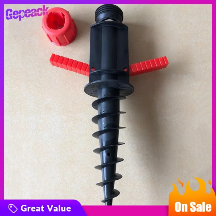 Gepeack Parasol Ground Anchor Beach Umbrella Sand Screw In Holder Spike