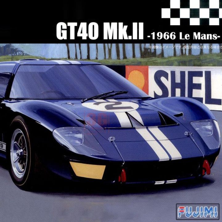 fujimi-โมเดลพลาสติก12603-1-24สำหรับรถ-ford-gt40-mk-i66โมเดลรถแข่งคอลเลกชั่นสำหรับประกอบโมเดลของเล่น-diy