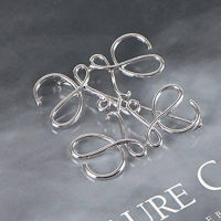 Anagram Brooch for Women Trendy Elegant Geometric Brooches Pins Party Wedding Gifts Korean Style Jewelry for Women Ladies