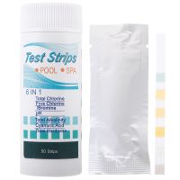 50 Pcs Swimming Pool Tester Water Quality Chlorine Strips Tool Ph Spa Paper Pools Testing Supplies Inspection Tools