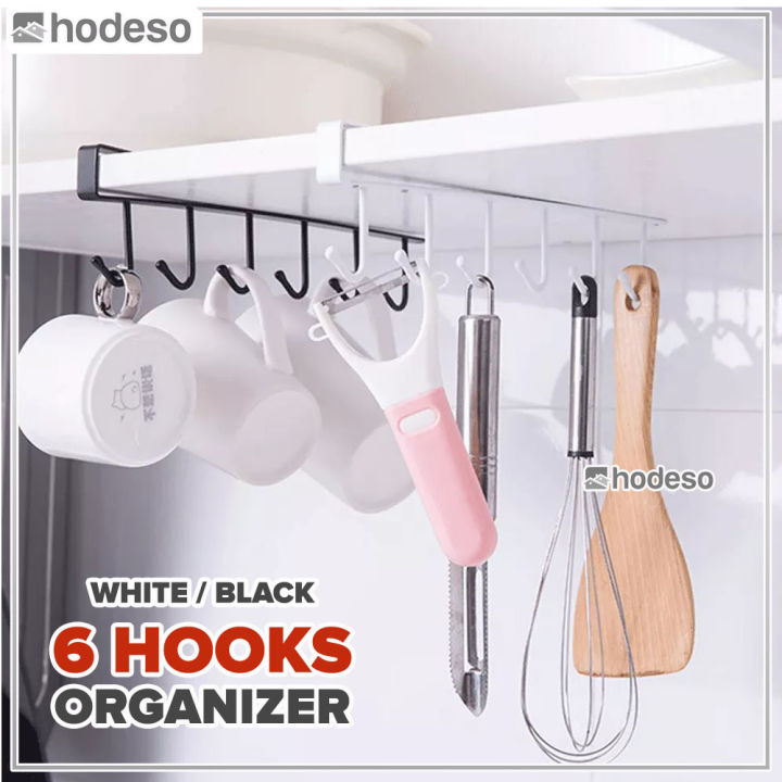 Multifunctional Punch-free Iron Storage Rack for Kitchen Cabinet