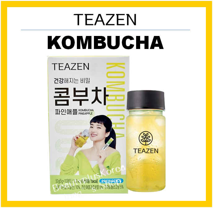 [TEAZEN] Kombucha PineApple 10T/40T+Bottle JUNGKOOK BTS Army Lazada