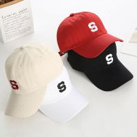 Casquette De Baseball En Coton Pour Femme Et Homme, Chapeau เดอโซเลย์ Contracté Avec Lettre S Brodée, Unisexe, Solide,Documple,ฮิปฮอป,Nouvelle Collection Prinps Temps Été QQ-024