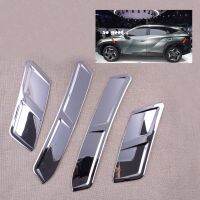 4Pcs Car Front Rear Left Right Wheel Eyebrow Stickers Trim Side Cover Chrome Silver ABS Fit for Hyundai Tucson NX4