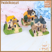 Haidianzi วิลล่าขนาดเล็ก1ชิ้นรูปปั้น/การตกแต่งบ้านและสวนจิ๋วสำหรับสวนนางฟ้า