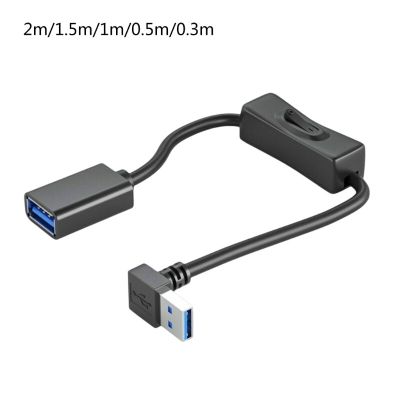 USB 3.0สายต่อตัวผู้เป็นตัวเต้ารับต่อการถ่ายโอนข้อมูลสูงพร้อมสวิตช์สำหรับคอมพิวเตอร์พีซีพัดลม USB